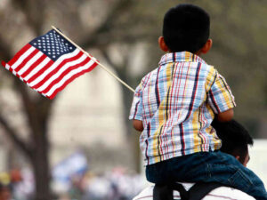child-us-flag